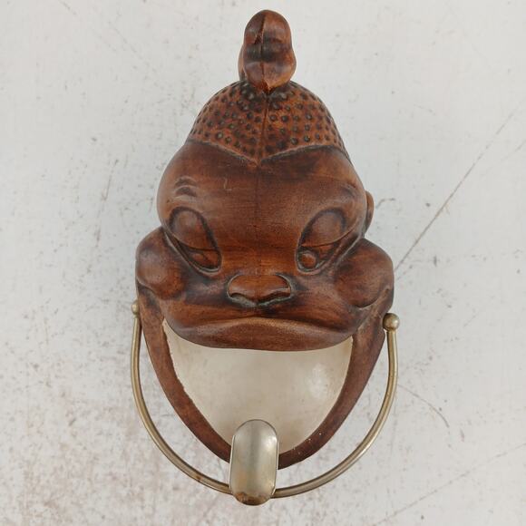 VTG Treasure Craft Monkey Ashtray MCM Brown Ceramic Figurine Retro 1960s Decor - Picture 3 of 12